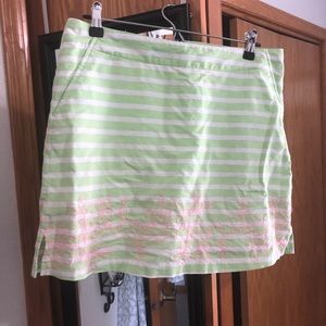 Lady Hagen linen golf skort